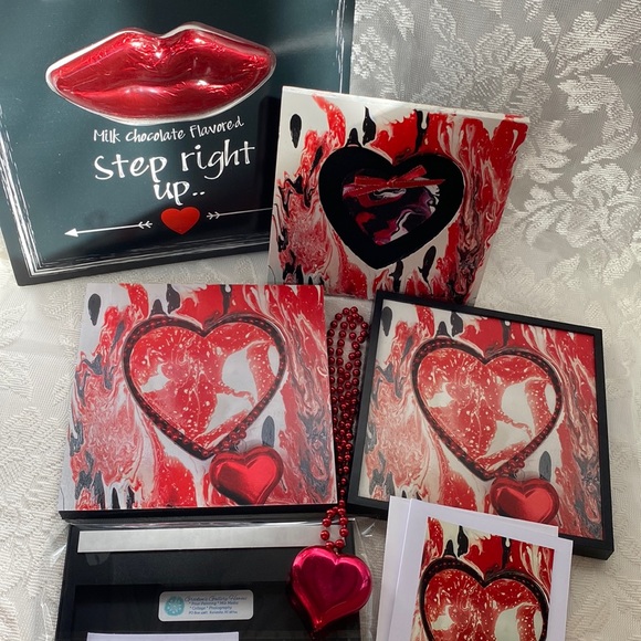 B2 - Hand painted Valentines ❤️ the Ku’uipo Series “my sweetheart”in Hawaiian - Picture 3 of 5